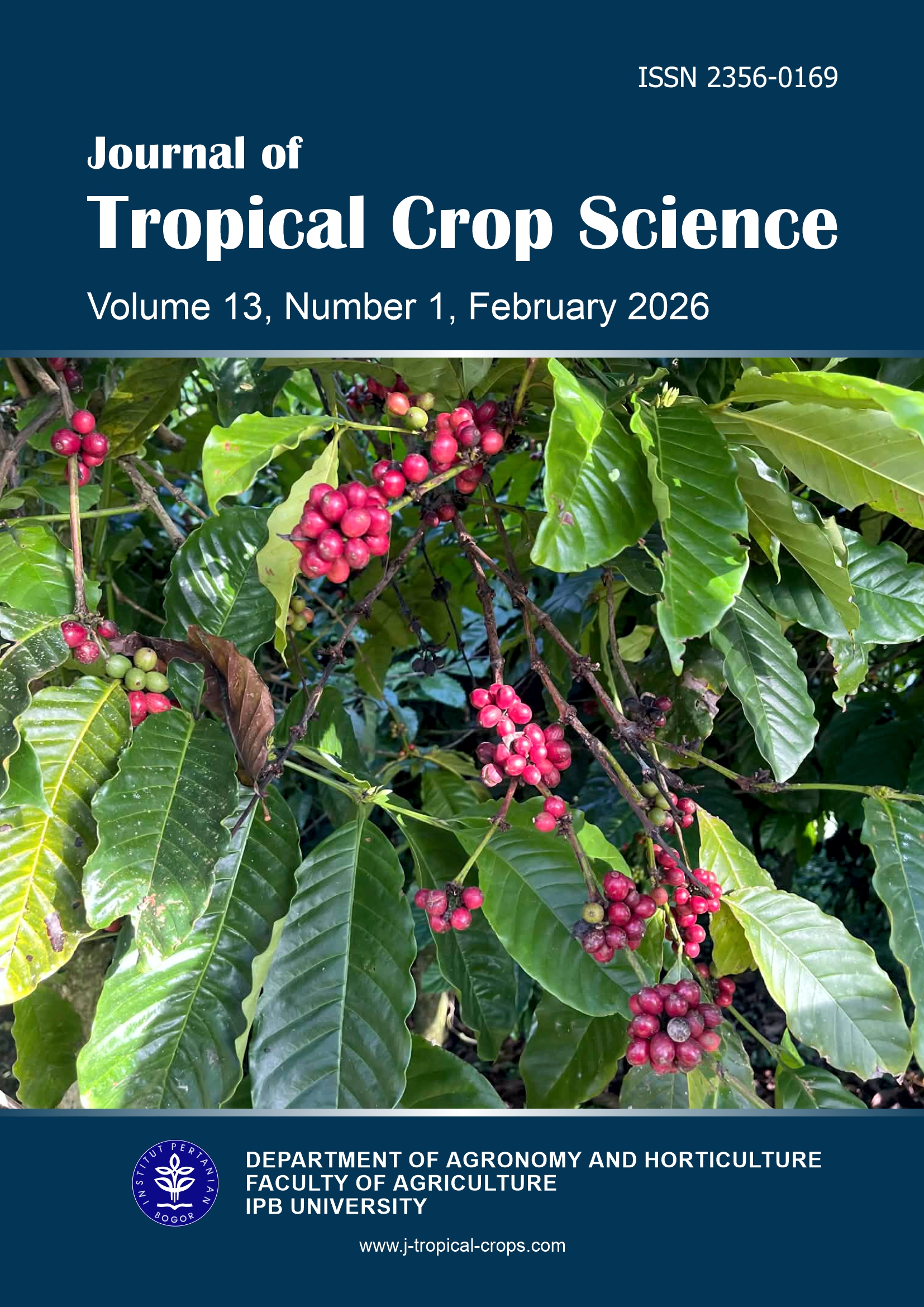 					View Vol. 13 No. 01 (2026): Journal of Tropical Crop Science
				